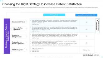 Choosing the right strategy patient satisfaction strategies to enhance brand loyalty