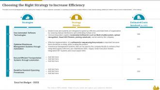 Choosing The Right Strategy To Increase Efficiency Shipping And Logistics
