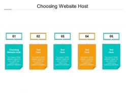 Choosing website host ppt powerpoint presentation ideas pictures cpb