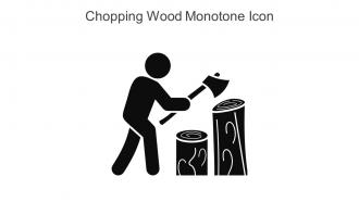 Chopping Wood Monotone Icon In Powerpoint Pptx Png And Editable Eps Format