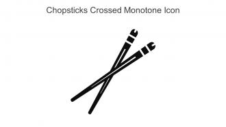 Chopsticks Crossed Monotone Icon In Powerpoint Pptx Png And Editable Eps Format