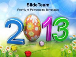 Christ easter festival for year 2013 powerpoint templates ppt backgrounds slides