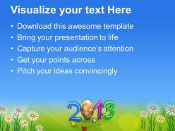 Christ easter festival for year 2013 powerpoint templates ppt backgrounds slides
