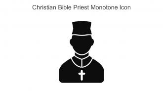 Christian Bible Priest Monotone Icon In Powerpoint Pptx Png And Editable Eps Format