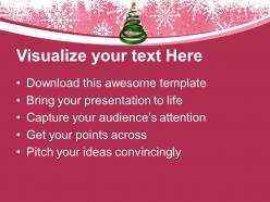 Christian christmas tree in spiral form with star powerpoint templates ppt backgrounds slides