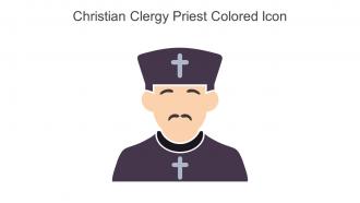 Christian Clergy Priest Colored Icon In Powerpoint Pptx Png And Editable Eps Format