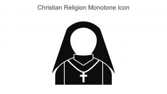 Christian Religion Monotone Icon In Powerpoint Pptx Png And Editable Eps Format