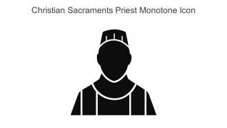 Christian Sacraments Priest Monotone Icon In Powerpoint Pptx Png And Editable Eps Format
