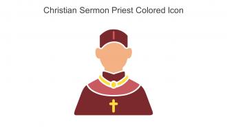Christian Sermon Priest Colored Icon In Powerpoint Pptx Png And Editable Eps Format