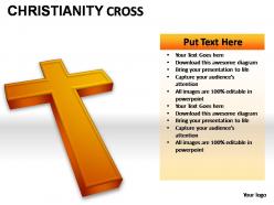 Christianity cross powerpoint presentation slides