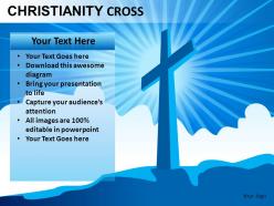 Christianity cross powerpoint presentation slides db