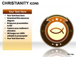 Christianity icons powerpoint presentation slides