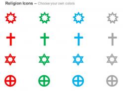 Christianity jewish ramadan catholicism ppt icons graphics
