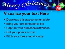 Christmas angels merry image hanging filigree on background powerpoint templates ppt for slides