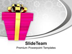 Christmas background presents with golden wrappings festival templates ppt for slides