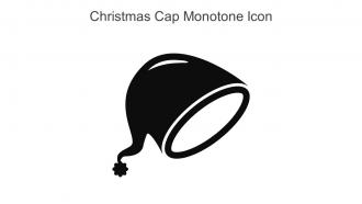Christmas Cap Monotone Icon In Powerpoint Pptx Png And Editable Eps Format