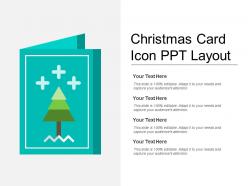 Christmas card icon ppt layout