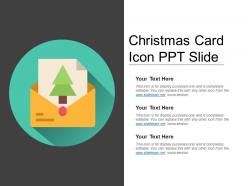 Christmas card icon ppt slide