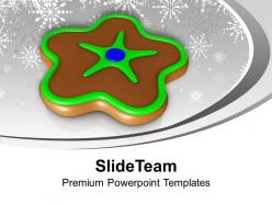 Christmas cookie in chocolate color festival powerpoint templates ppt themes and graphics 0113