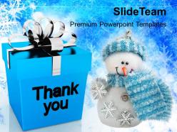 Christmas day clip art thank you presents festival powerpoint templates ppt backgrounds