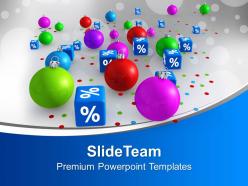 Christmas discount party percentage sale powerpoint templates ppt themes and graphics 0113