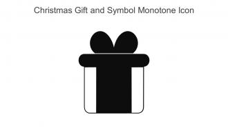 Christmas Gift And Symbol Monotone Icon In Powerpoint Pptx Png And Editable Eps Format