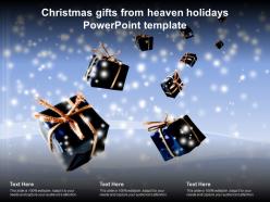 Christmas gifts from heaven holidays powerpoint template