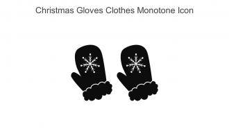Christmas Gloves Clothes Monotone Icon In Powerpoint Pptx Png And Editable Eps Format