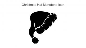 Christmas Hat Monotone Icon In Powerpoint Pptx Png And Editable Eps Format