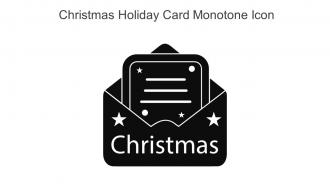 Christmas Holiday Card Monotone Icon In Powerpoint Pptx Png And Editable Eps Format