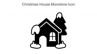 Christmas House Monotone Icon In Powerpoint Pptx Png And Editable Eps Format