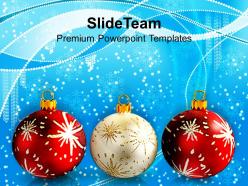 Christmas lights vintage balls powerpoint templates ppt backgrounds for slides