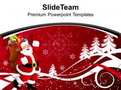 Christmas nativity free santa claus with gifts eve powerpoint templates ppt backgrounds for slides