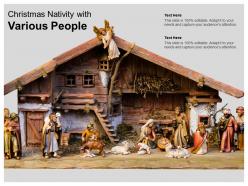 Christmas Nativity With Various People