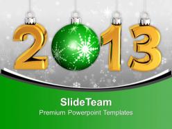Christmas ornaments new year concept powerpoint templates ppt themes and graphics