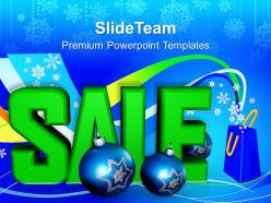 Christmas Pics Merry Sale And Ornaments Shopping Powerpoint Templates Ppt Backgrounds For Slides