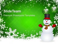 Christmas pictures trees background and snowman holidays templates ppt backgrounds for slides