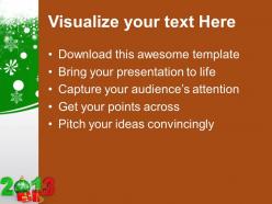 Christmas present carol and new year elements events templates ppt for slides powerpoint