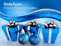 Christmas present clip art gift boxes with decorations festival templates ppt for slides powerpoint