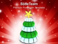 Christmas present clip art glittery pine tree powerpoint templates ppt backgrounds for slides