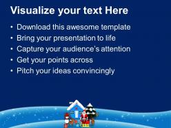 Christmas present happy scene holidays powerpoint templates ppt backgrounds for slides