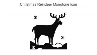 Christmas Reindeer Monotone Icon In Powerpoint Pptx Png And Editable Eps Format