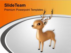 Christmas reindeer winter holidays powerpoint templates ppt themes and graphics