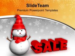 Christmas sale concept winter shopping powerpoint templates ppt themes and graphics