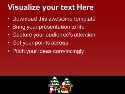 Christmas scene santa ready giving gifts powerpoint templates ppt themes and graphics 0113