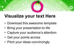 Christmas sermons clip art wreath decoration festival powerpoint templates backgrounds for slides