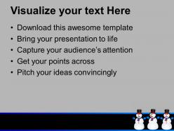 Christmas snowmen holidays powerpoint templates ppt themes and graphics