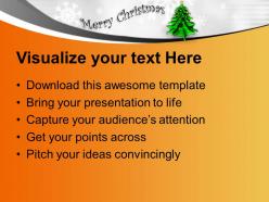 Christmas tree background festival celebration powerpoint templates ppt themes and graphics 0113
