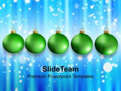 Christmas tree carol green baubles with abstract powerpoint templates ppt backgrounds for slides