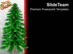 Christmas tree celebration powerpoint templates ppt themes and graphics 0113